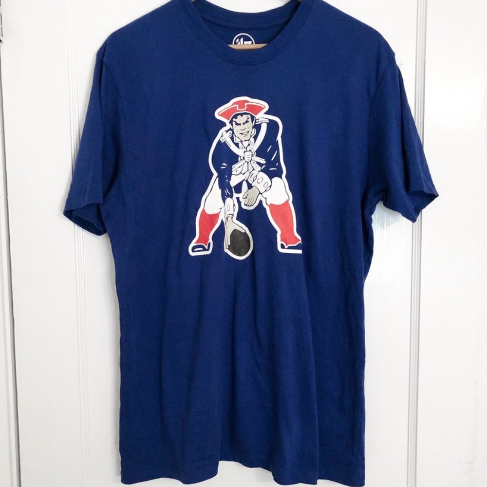 '47 - NWOT Patriots Logo T-Shirt - Royal Blue, M